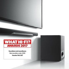 获奖信息：海洋之神搭载DTS Virtual:X?技术的新款回音壁YAS-207 荣获What Hi-Fi?五星好评